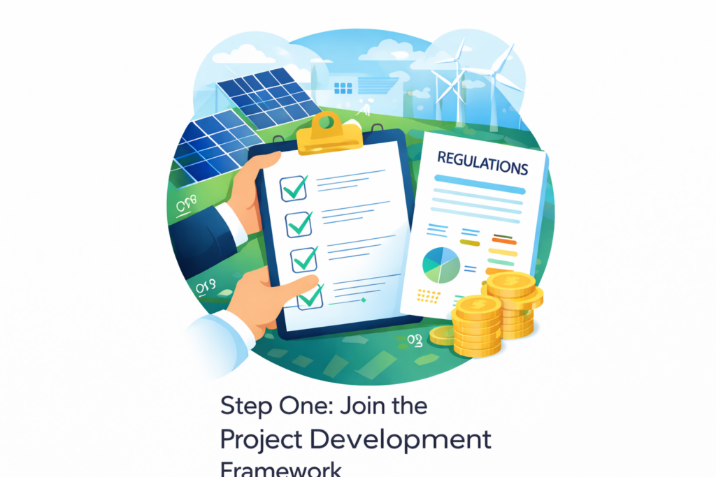 Project development framework illustration